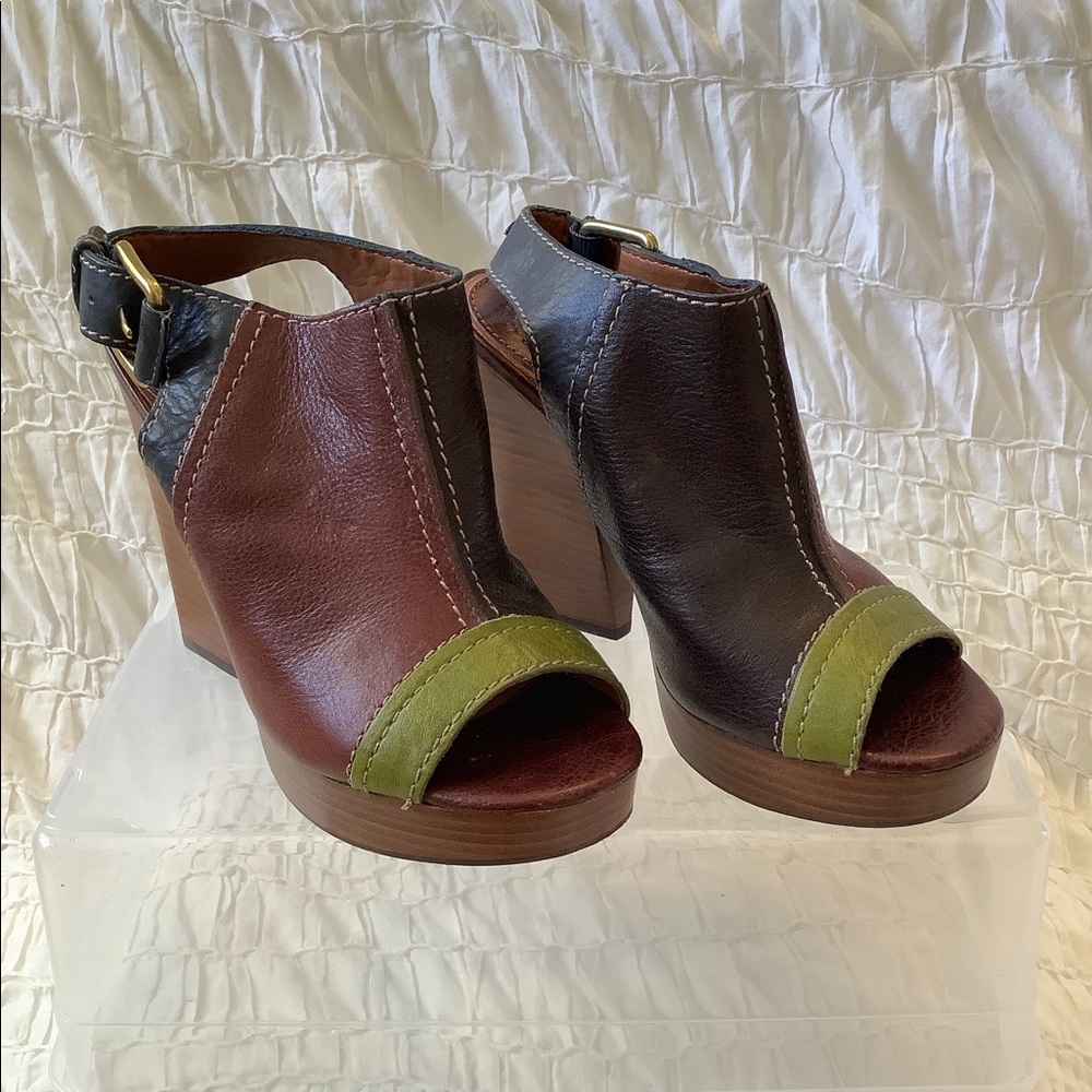Lucky Brand Peep Toe Booties